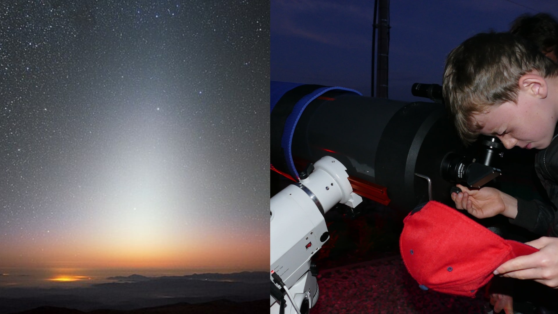 Na snímke úkaz a pozorovanie oblohy