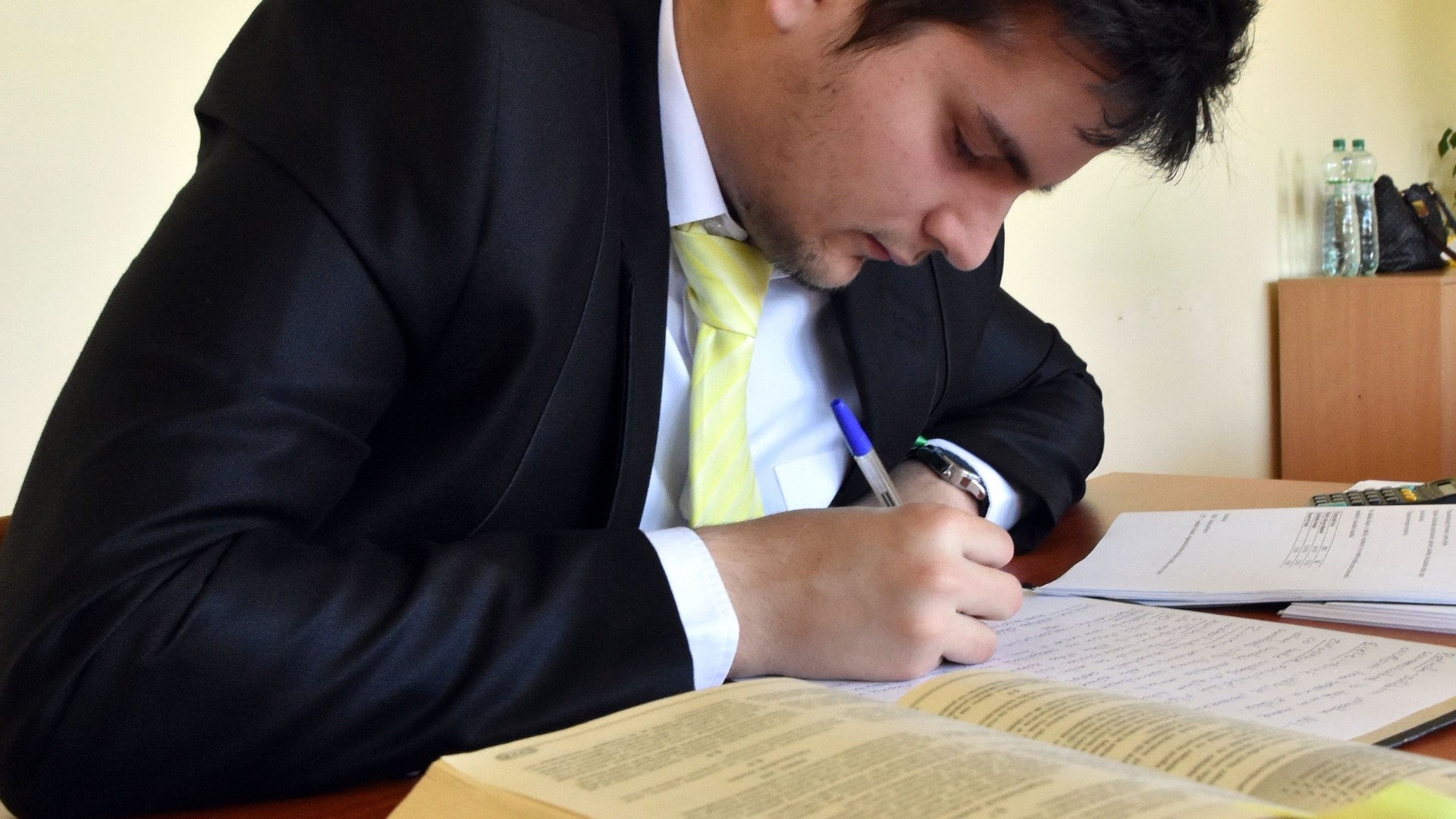 maturita OA Trebišov Na snímke odpovedajúci maturant