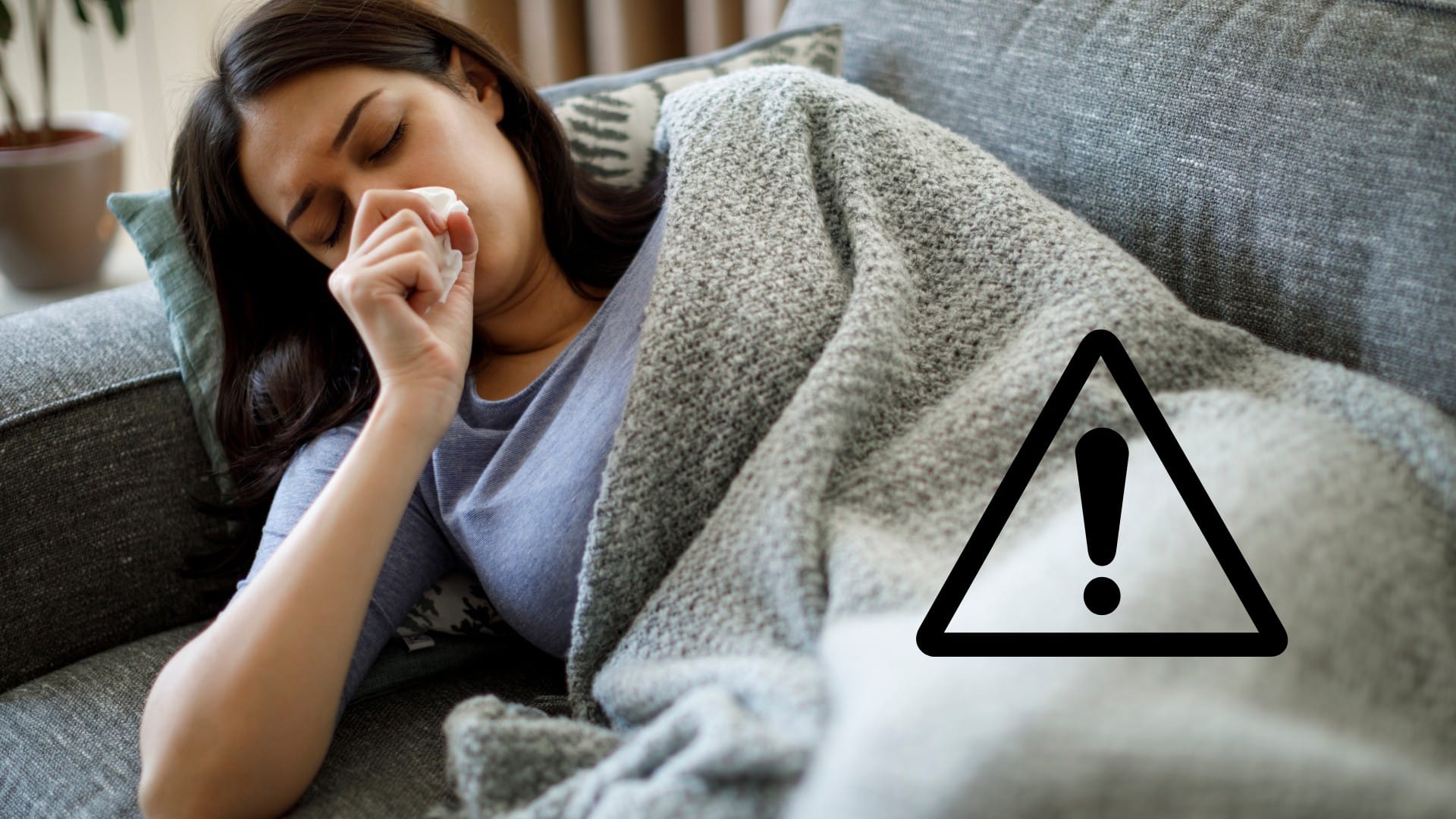 Na snímke chorá žena