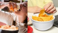 Na snímke ultra spracované potraviny