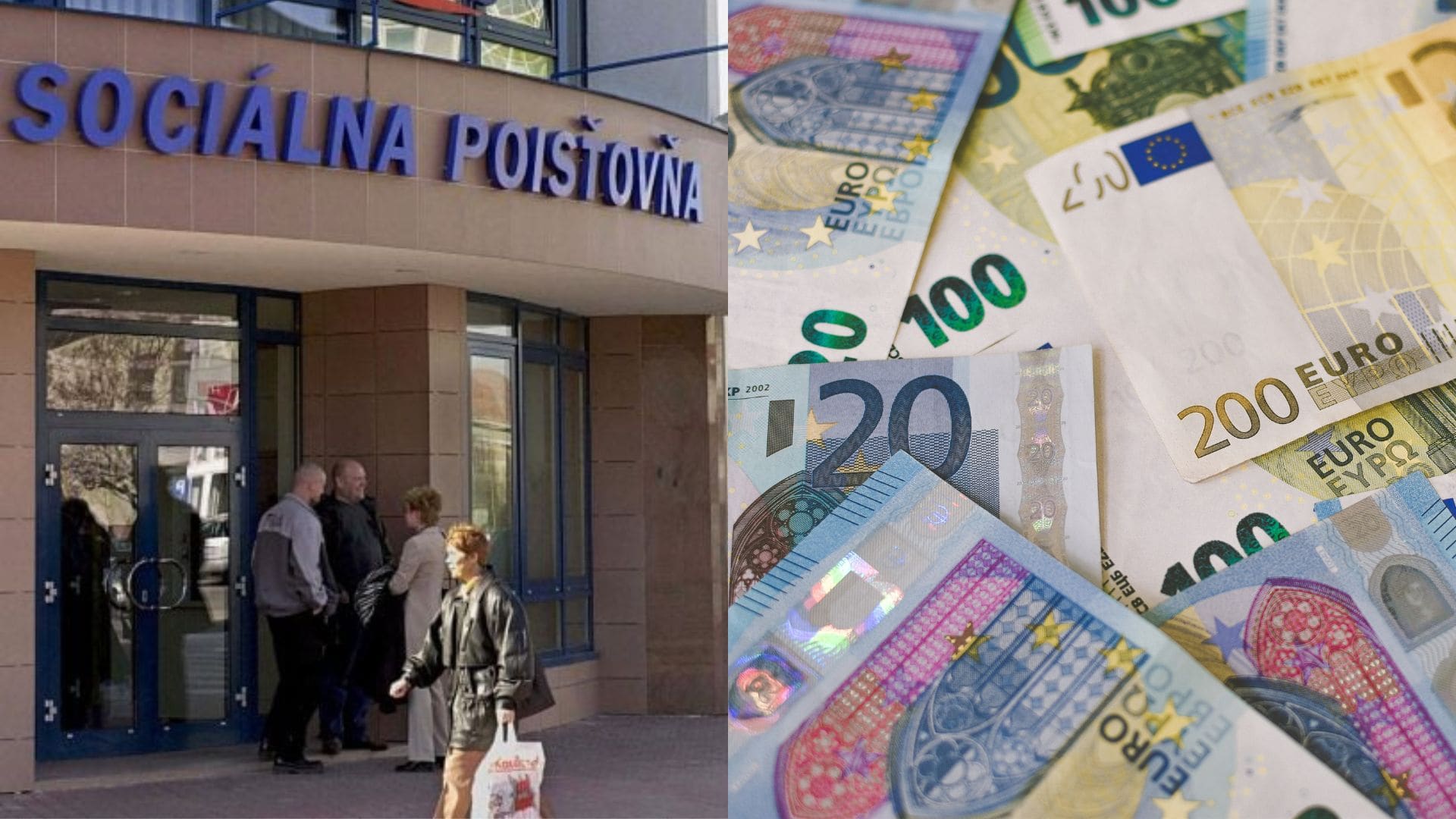 budova sociálnej poisťovne, peniaze