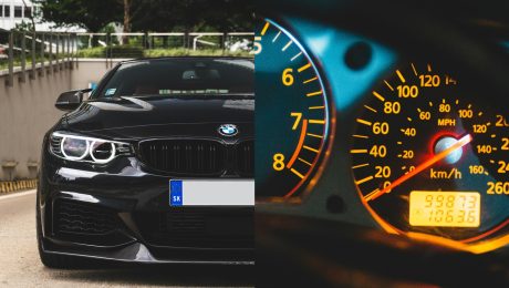 auto, BMW, tachometer
