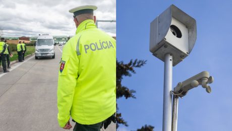 Policajti zastavili vozidlo na ceste a radar.