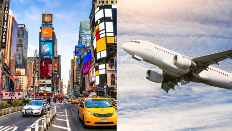 New York, USA, lietadlo