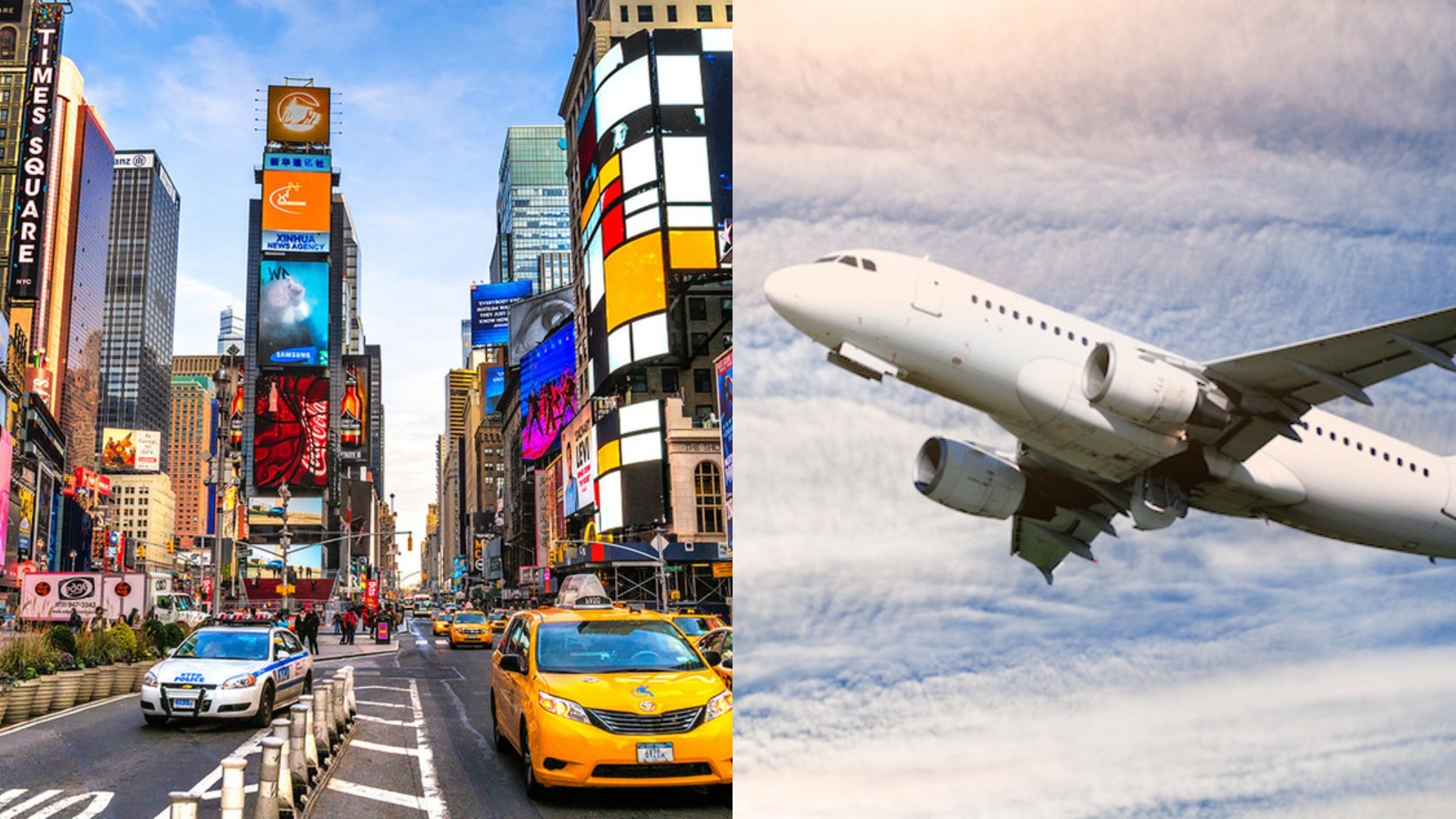 New York, USA, lietadlo