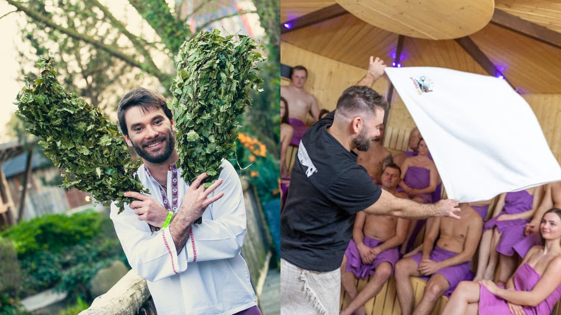 Na snímke je Marek Homza počas saunovania