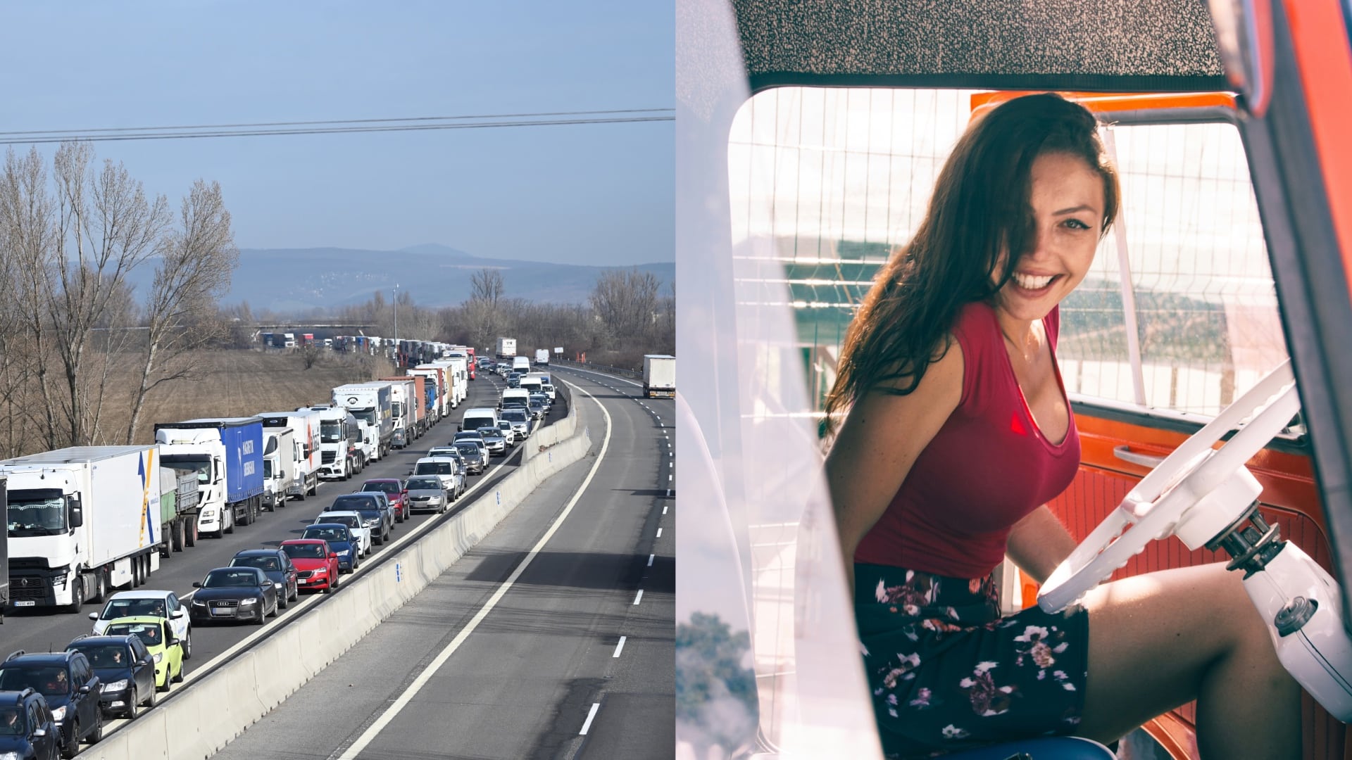 dialnica, zena za volantom