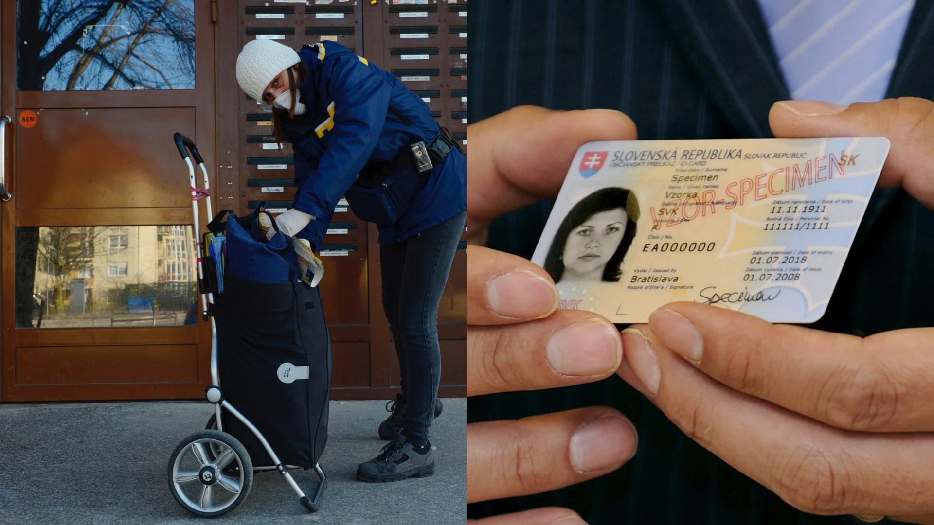 pošta, občiansky preukaz