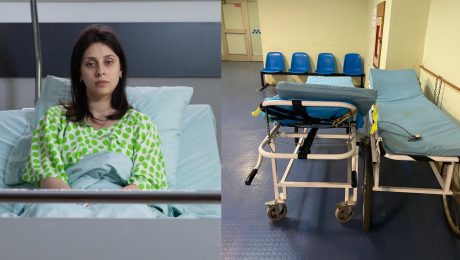 nemocnica, žena, pacientka