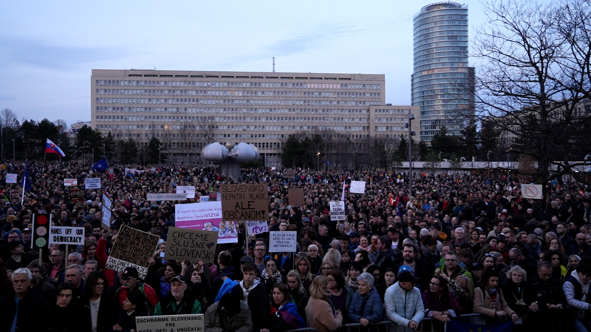 Bratislavský protest za RTVS
