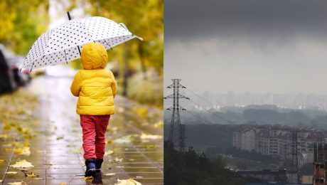 Predpoveď na víkend, dážď, dáždnik a zima