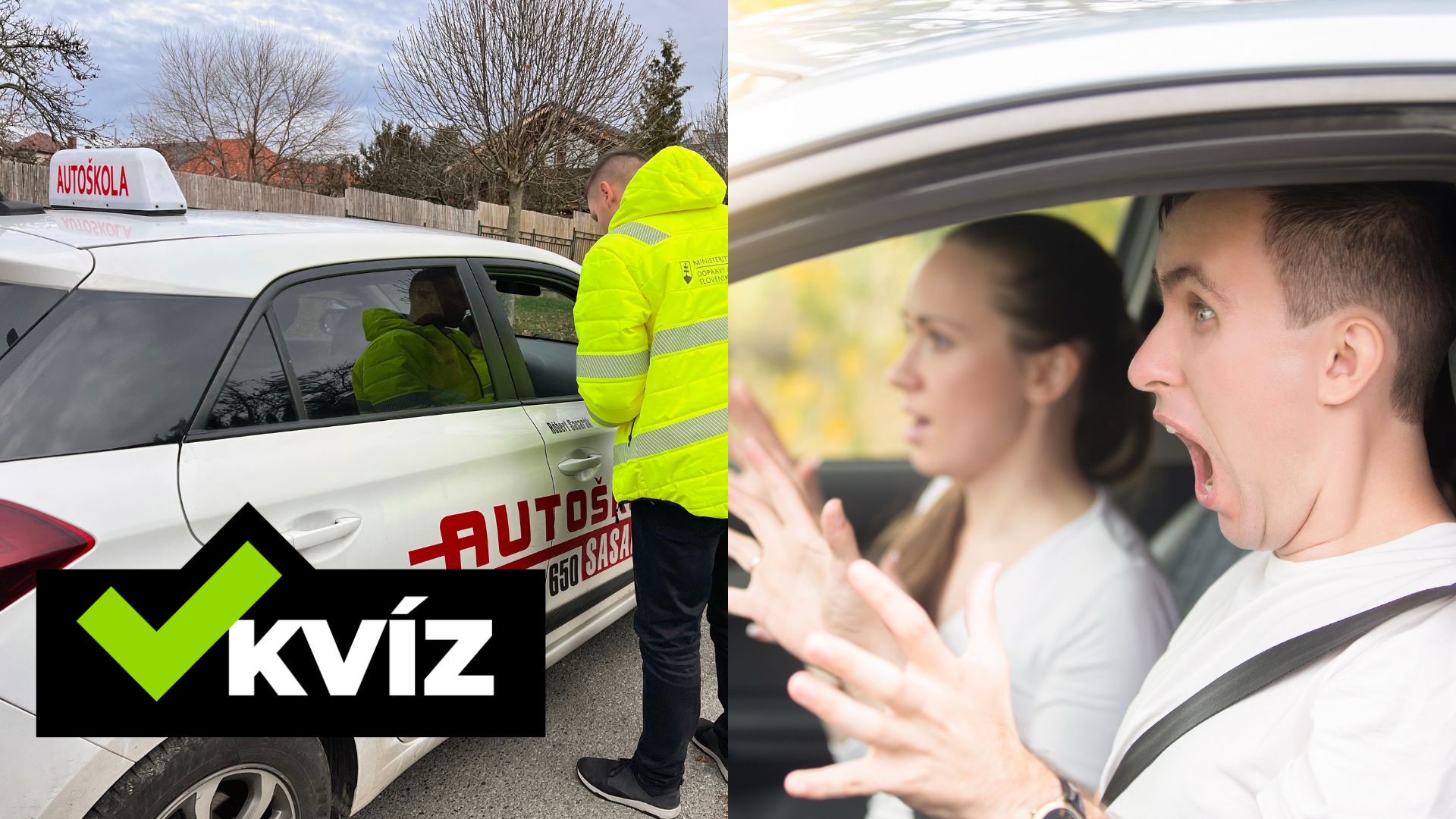 Autoškola, test, kvíz, skúška