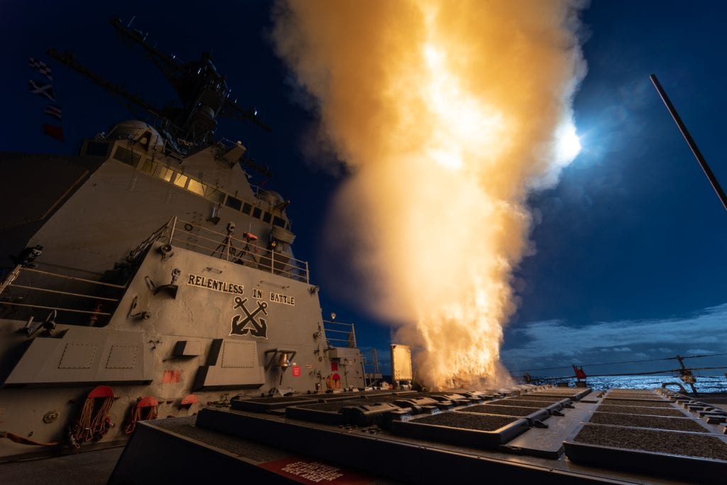 A Standard Missile -3 Block IIA, or SM-3 Blk IIA, is launched from U.S. Navy Arleigh Burke-class guided missile destroyer USS McCampbell (DDG 85) off the coast of the Pacific Missile Range Facility, Hawaii, during Flight Test Other-23 or FTX-23, February 8, 2024.
