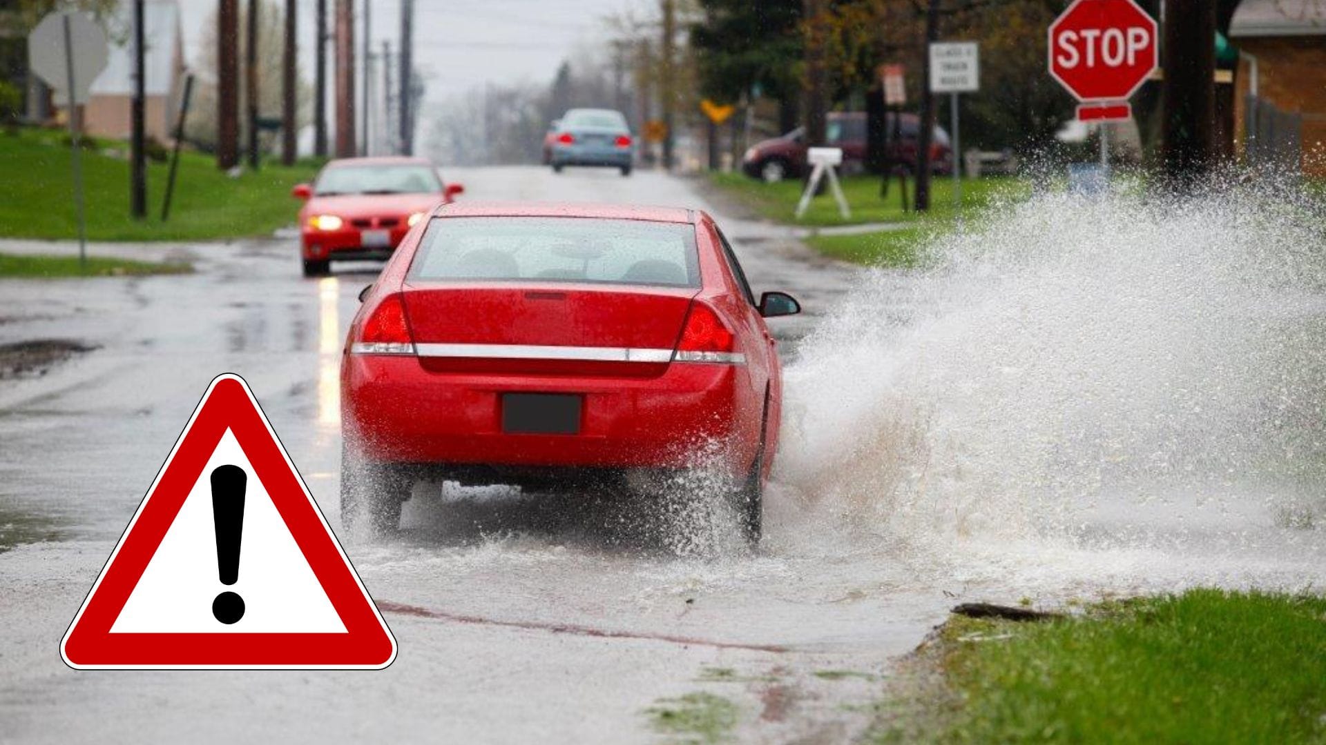 Auto prechádza cez mláku.