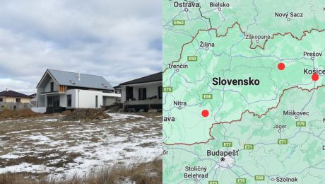 Novostavby a mapa Slovenska.