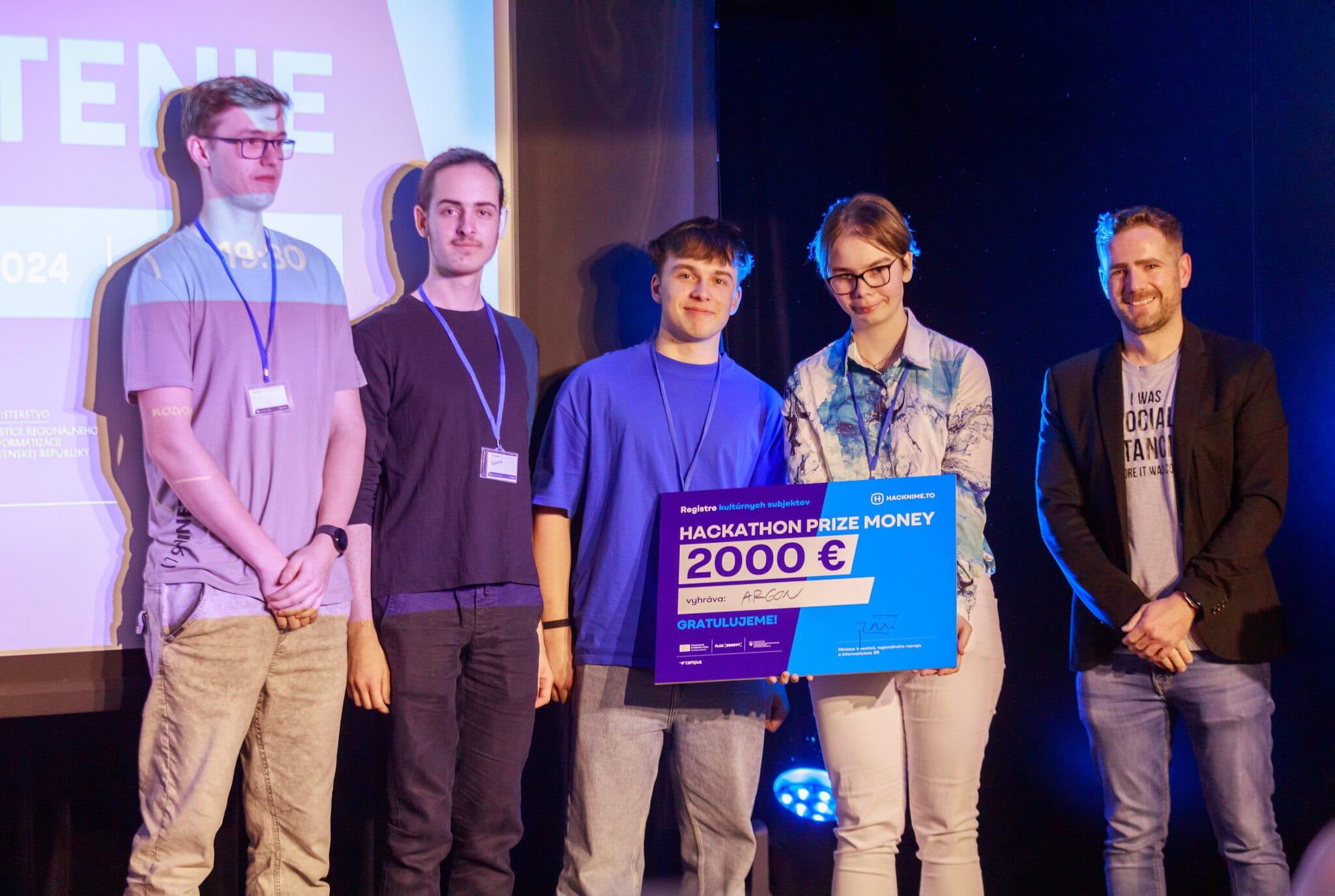 Druhe miesto, tim Argon