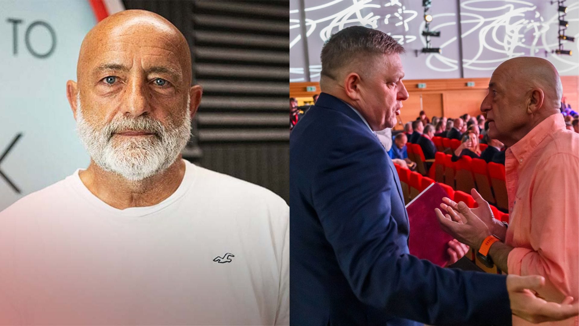 Na snímke Fedor Flašík a Robert Fico.