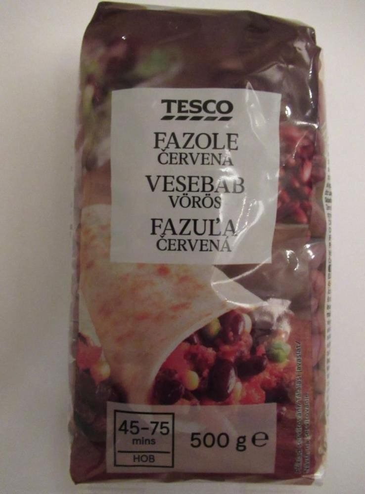 Tesco červená fazuľa