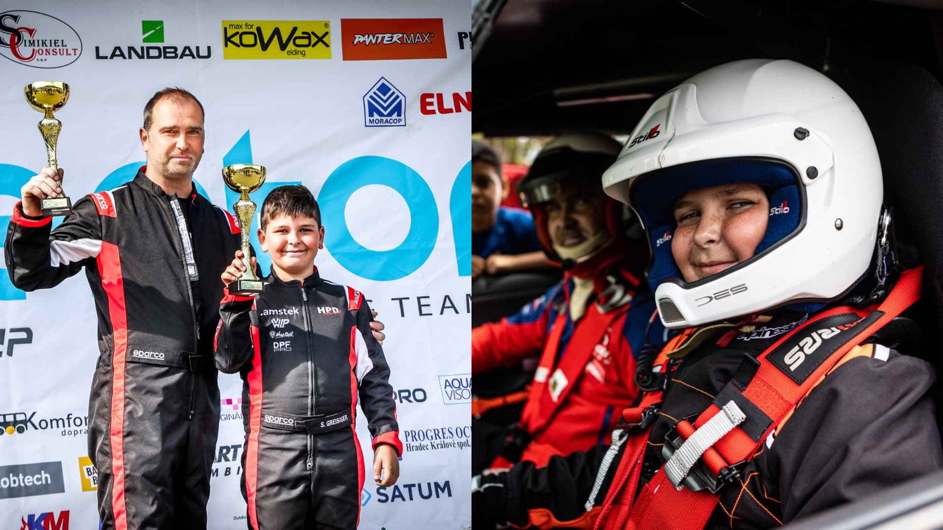 Sebastian je najmladším slovenským rally pretekárom