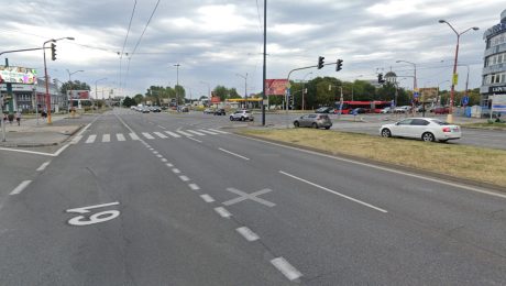 Križovatka, oprava ciest, Bratislava