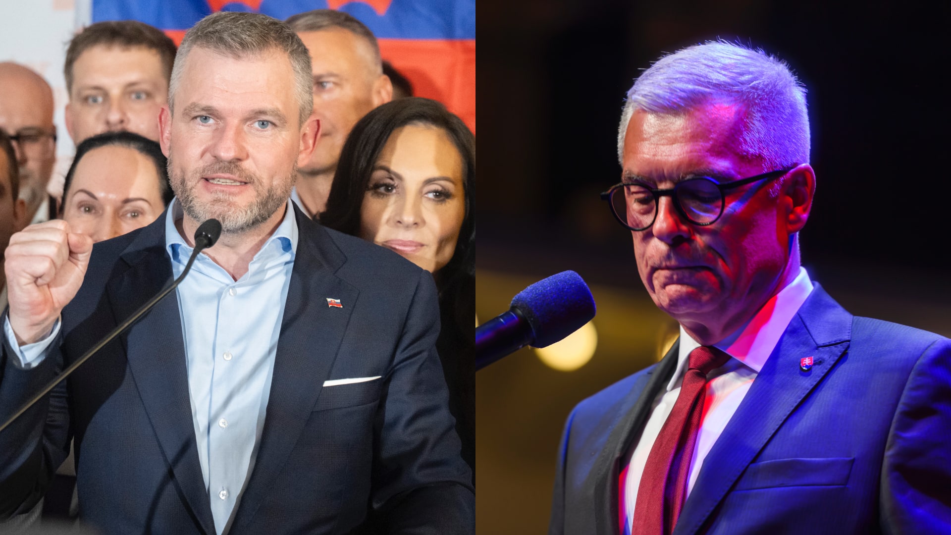 Peter Pellegrini a Ivan Korčok, voľby, víťaz