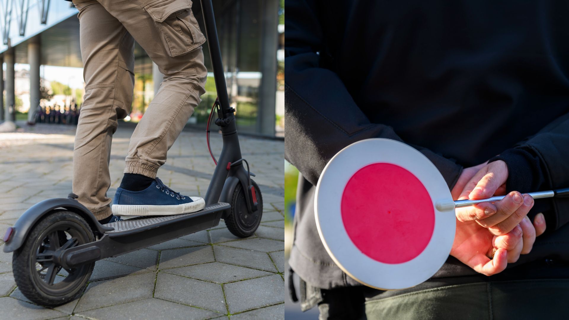 elektro kolobežka a policajt