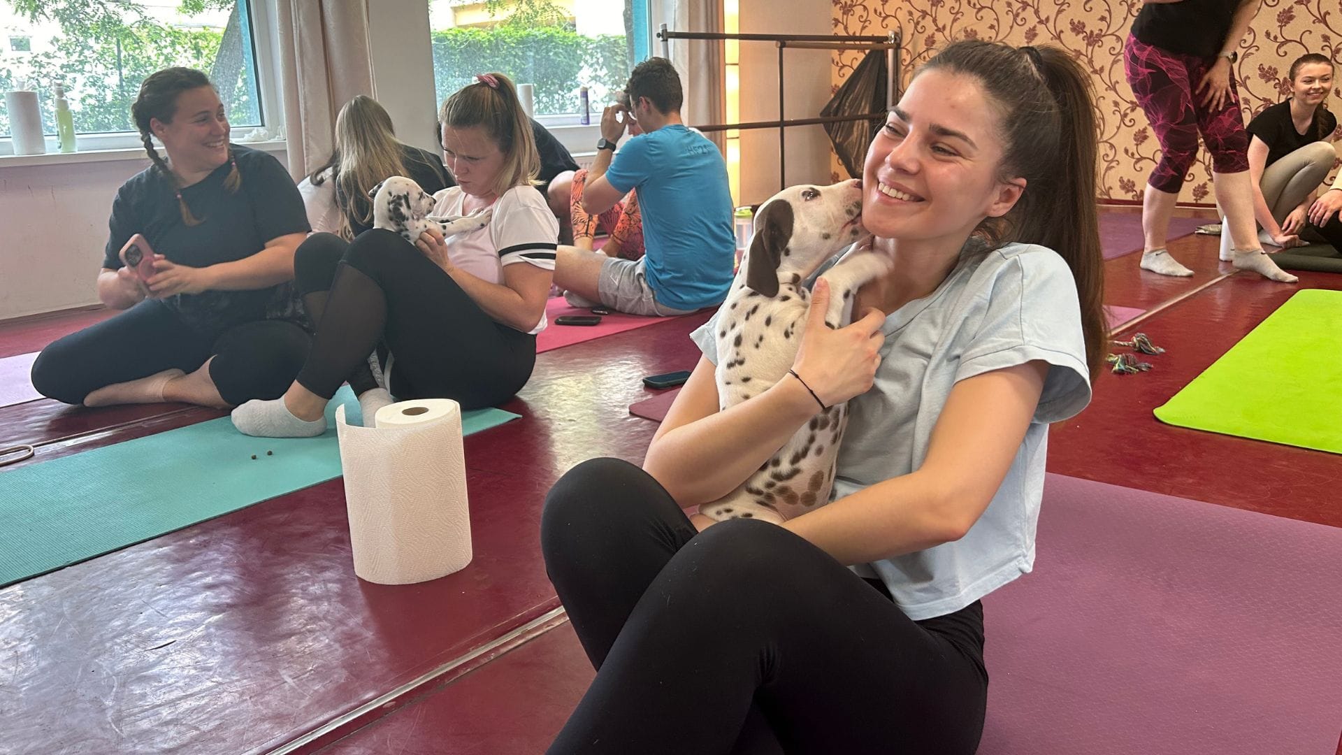 joga so šteniatkami