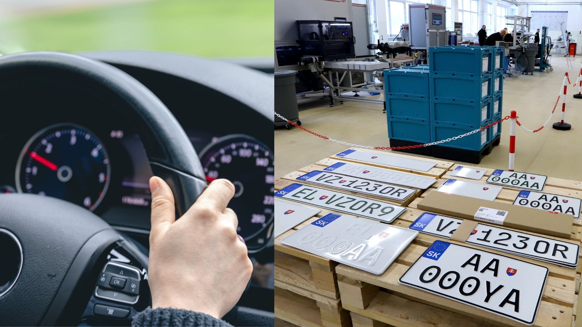 Na snímke volant a nové EČV.