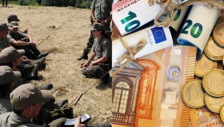 Vojaci na výcviku a peniaze.