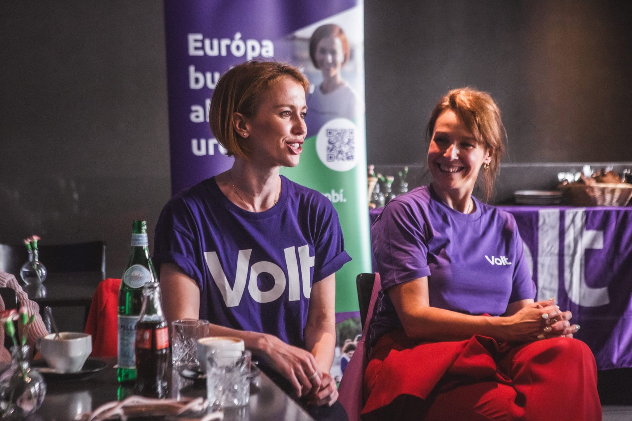 Na kandidátke Volt Slovensko sú väčšinou ženy – na foto zľava Lucia Kleštincová a Jana Masarčová