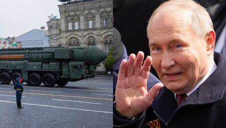 Vojenská prehliadka na Červenom námestí v Moskve