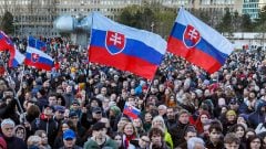 Slováci na proteste