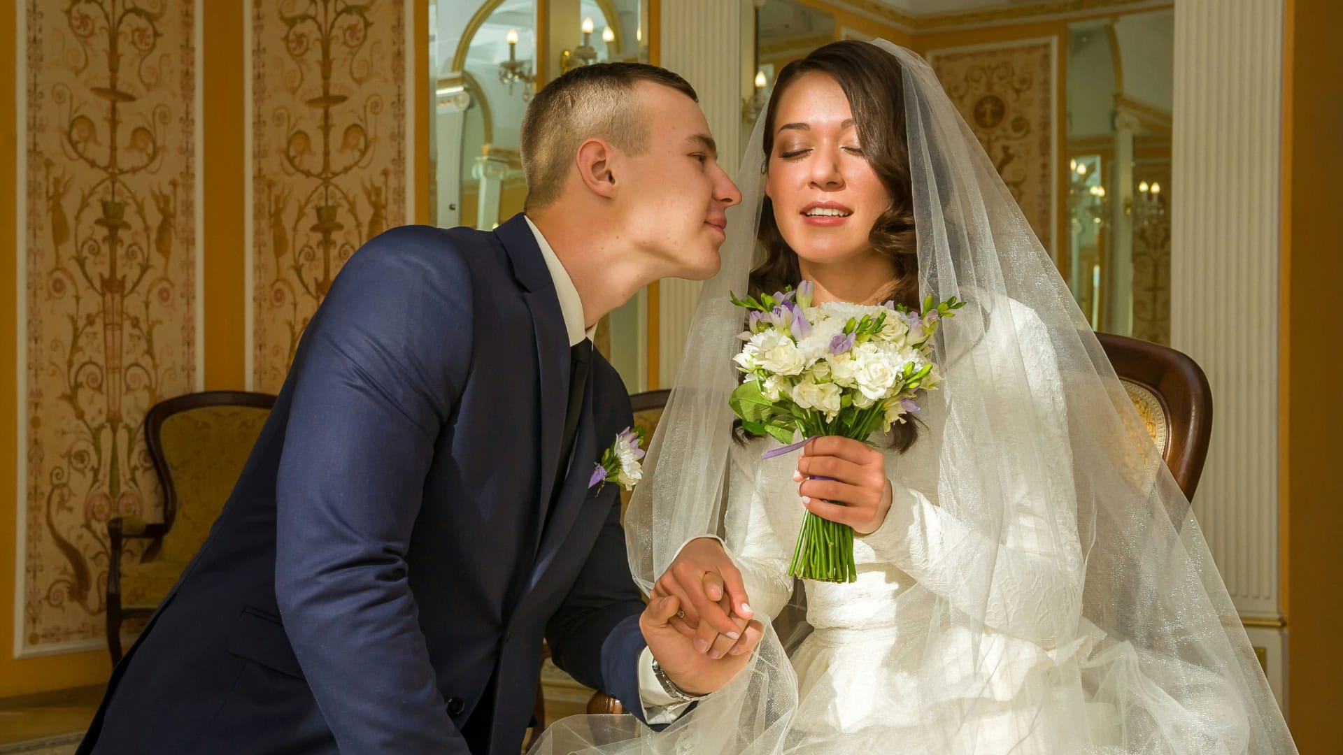 svadba, ženích a nevesta