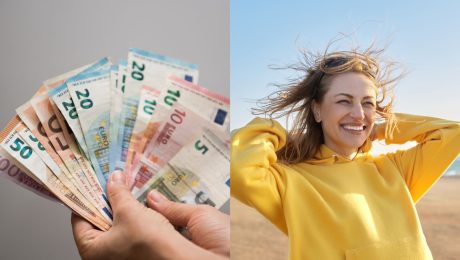 šetrenie, peniaze, šťastná žena