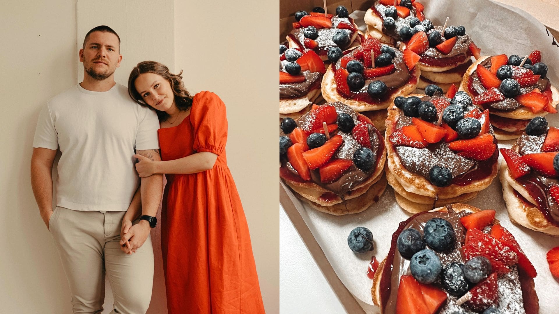 ľudia a sladké raňajky