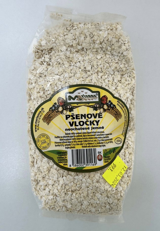 pšeničné vločky