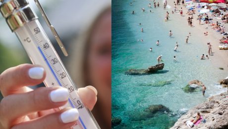 teplomer, pláž v Chorvátsku