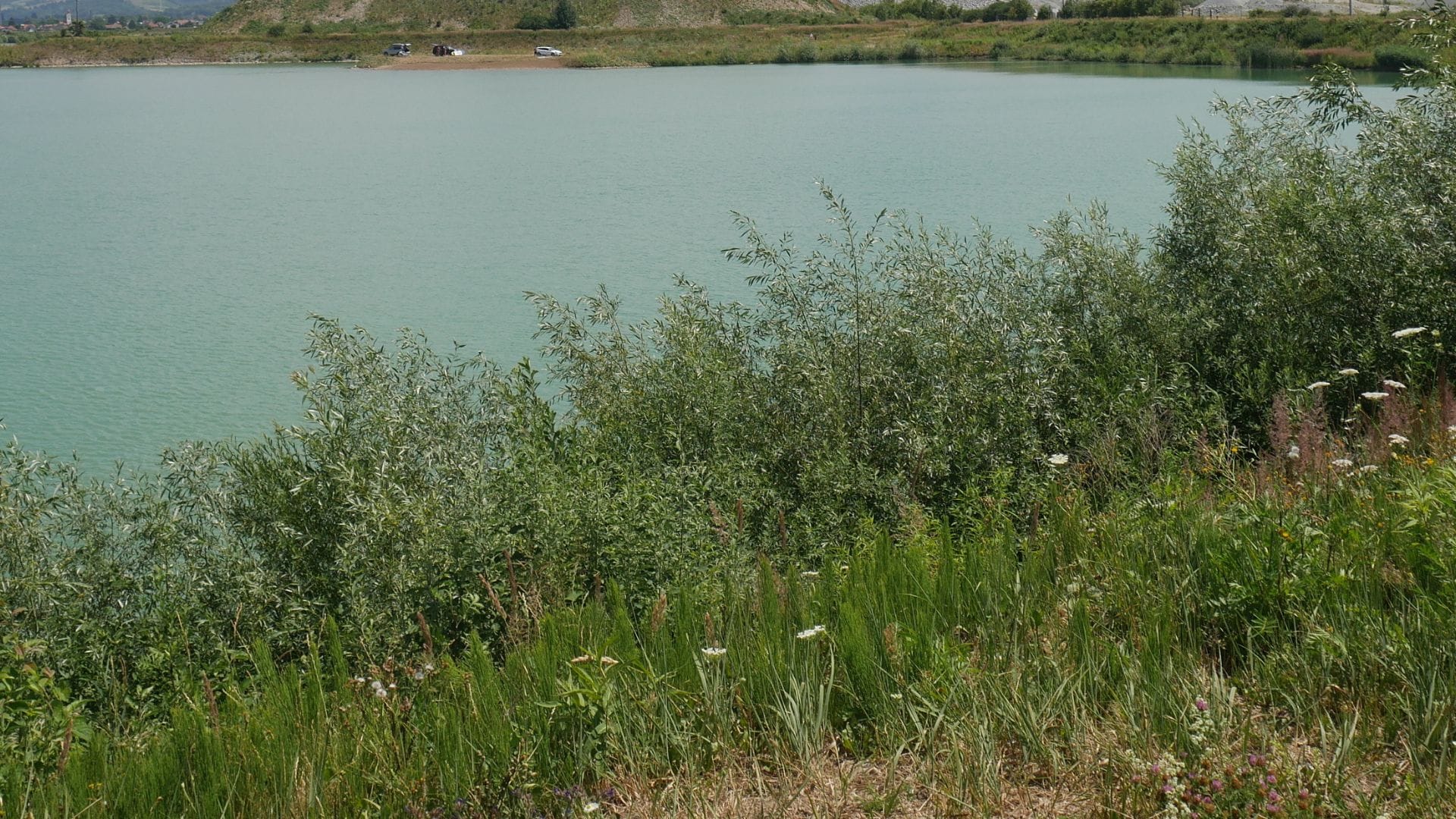 Pohľad na štrkovisko.