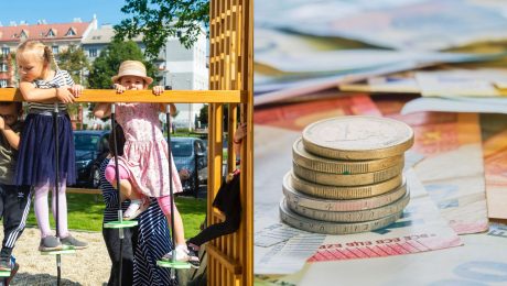 Deti na prelieskach v škôlke a peniaze.