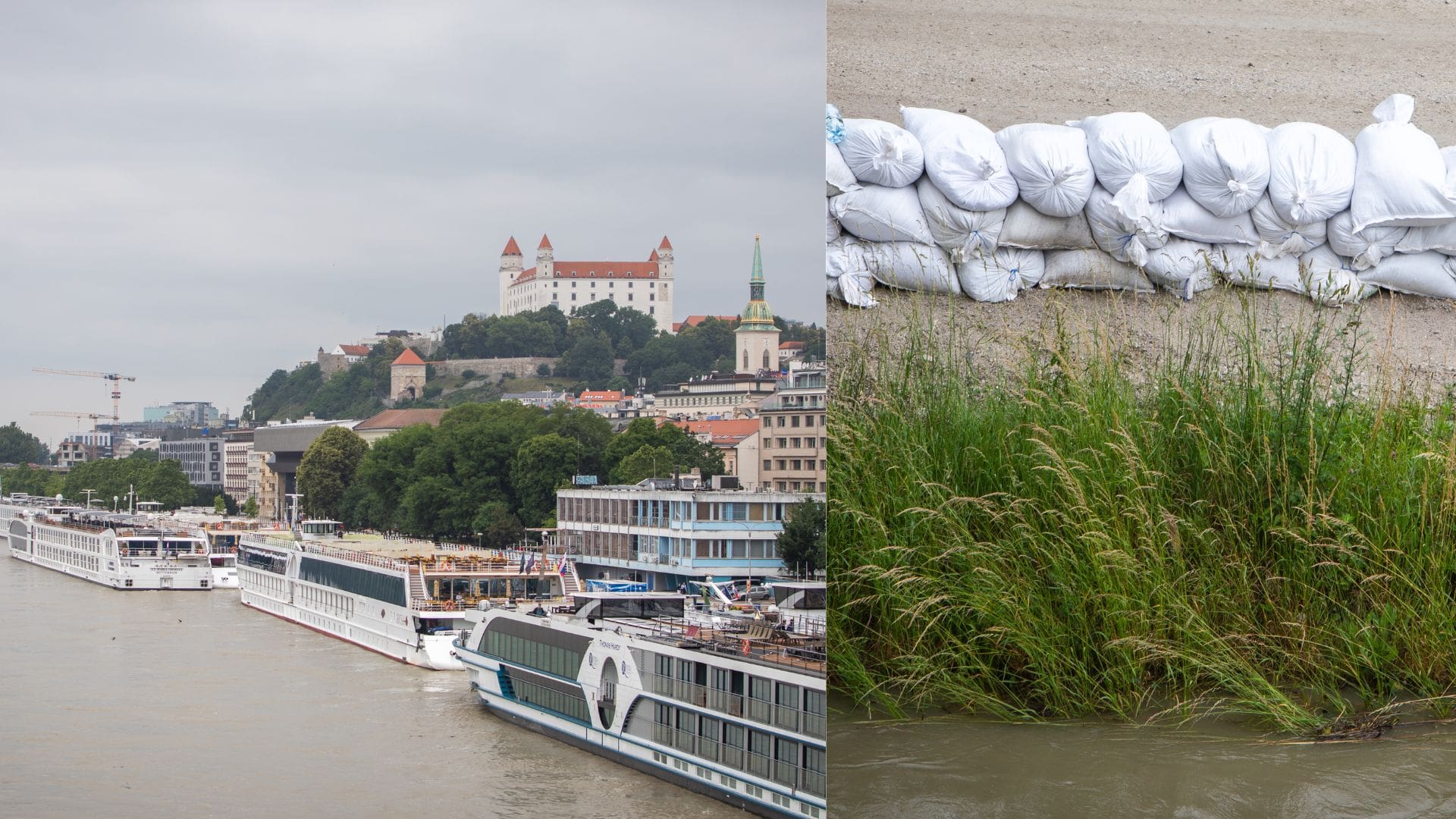 Na snímke Dunaj v Bratislave.