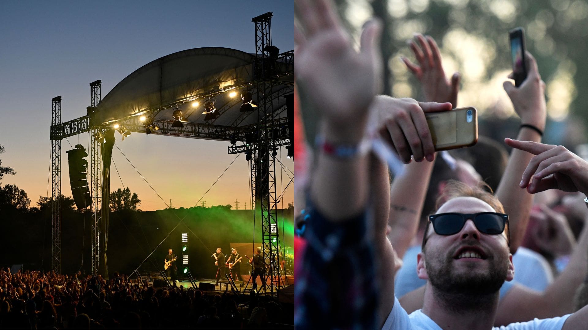 Ľudia na festivale.