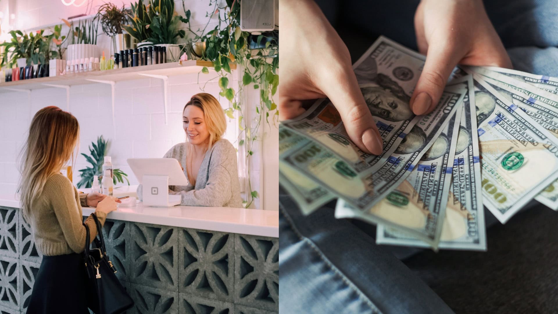 predavačka a peniaze