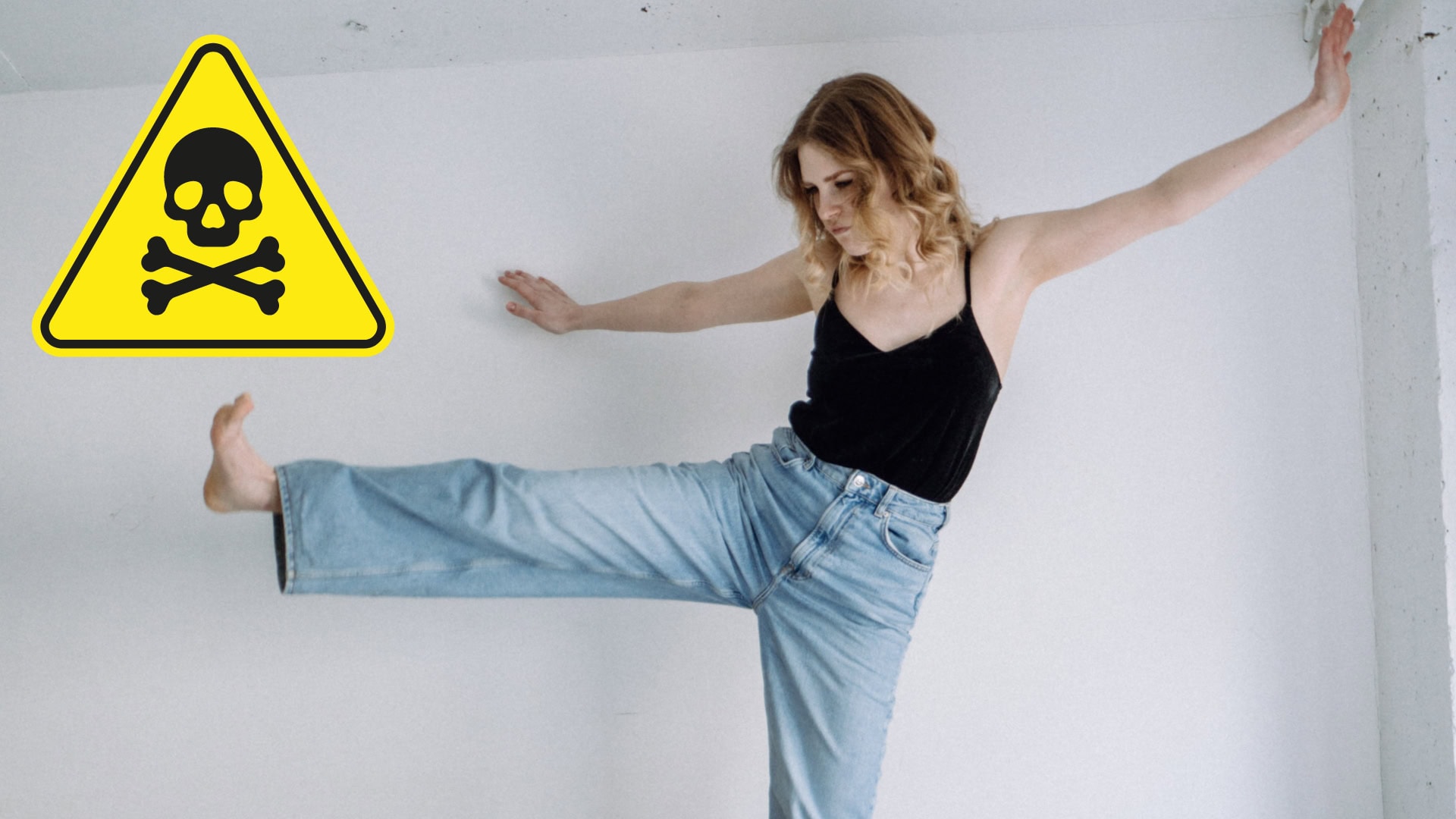 státie na jednej nohe