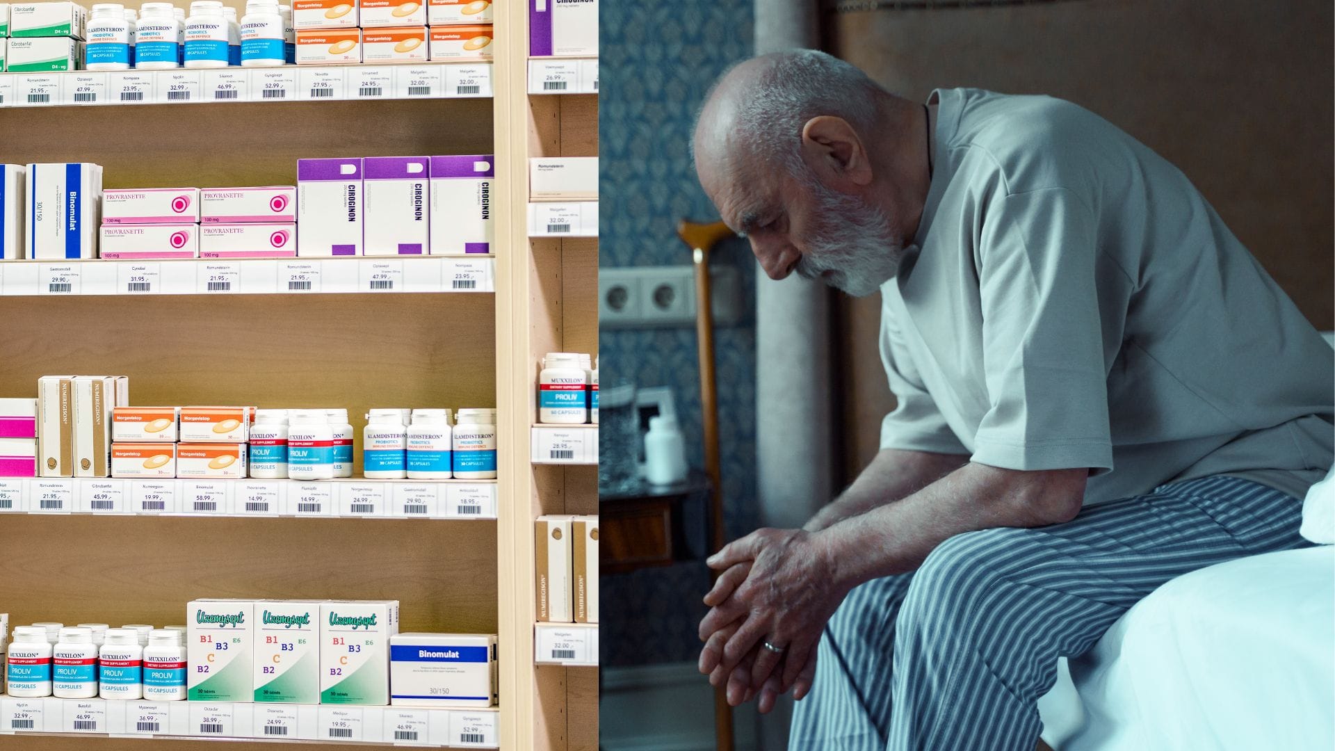 lekáreň a starý pán