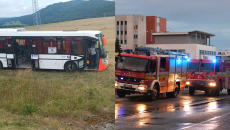 Nehoda autobusu na Slovensku, pri Svidníku v obci Mestisko havaroval autobus