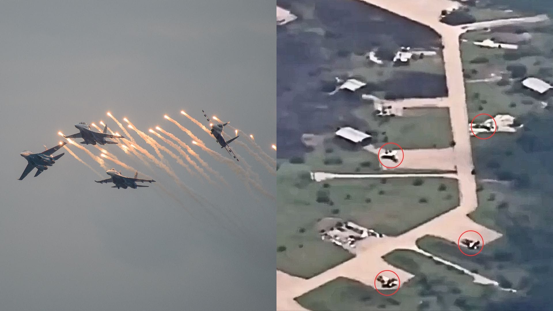 Na snímke veľké straty Ukrajiny pred zničením lietadiel Su-27