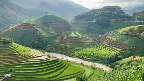 Jeden z najkrajších výhľadov po ceste z Nghia Lo do Mu Cang Chai,