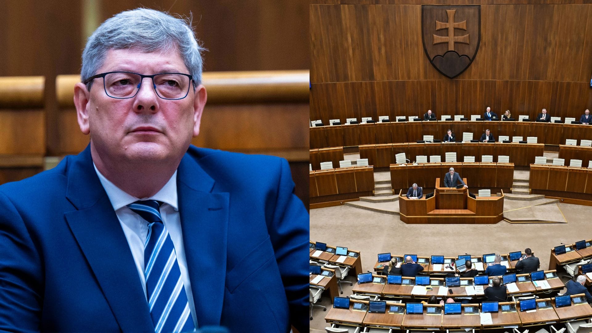 Na snímke minister spravodlivosti Boris Susko a parlament.