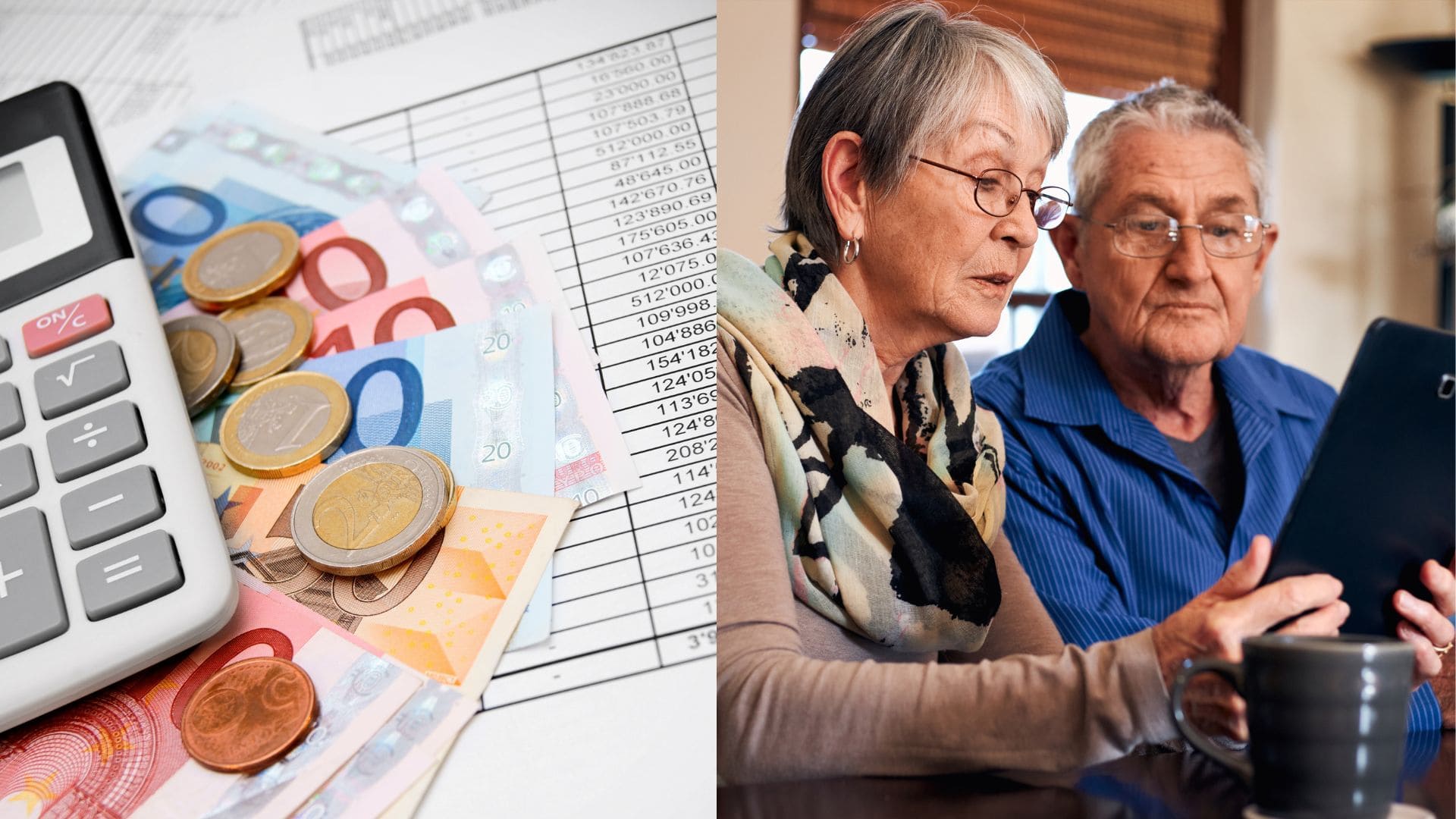 Dôchodci pozerajú do notebooku., dochodcov