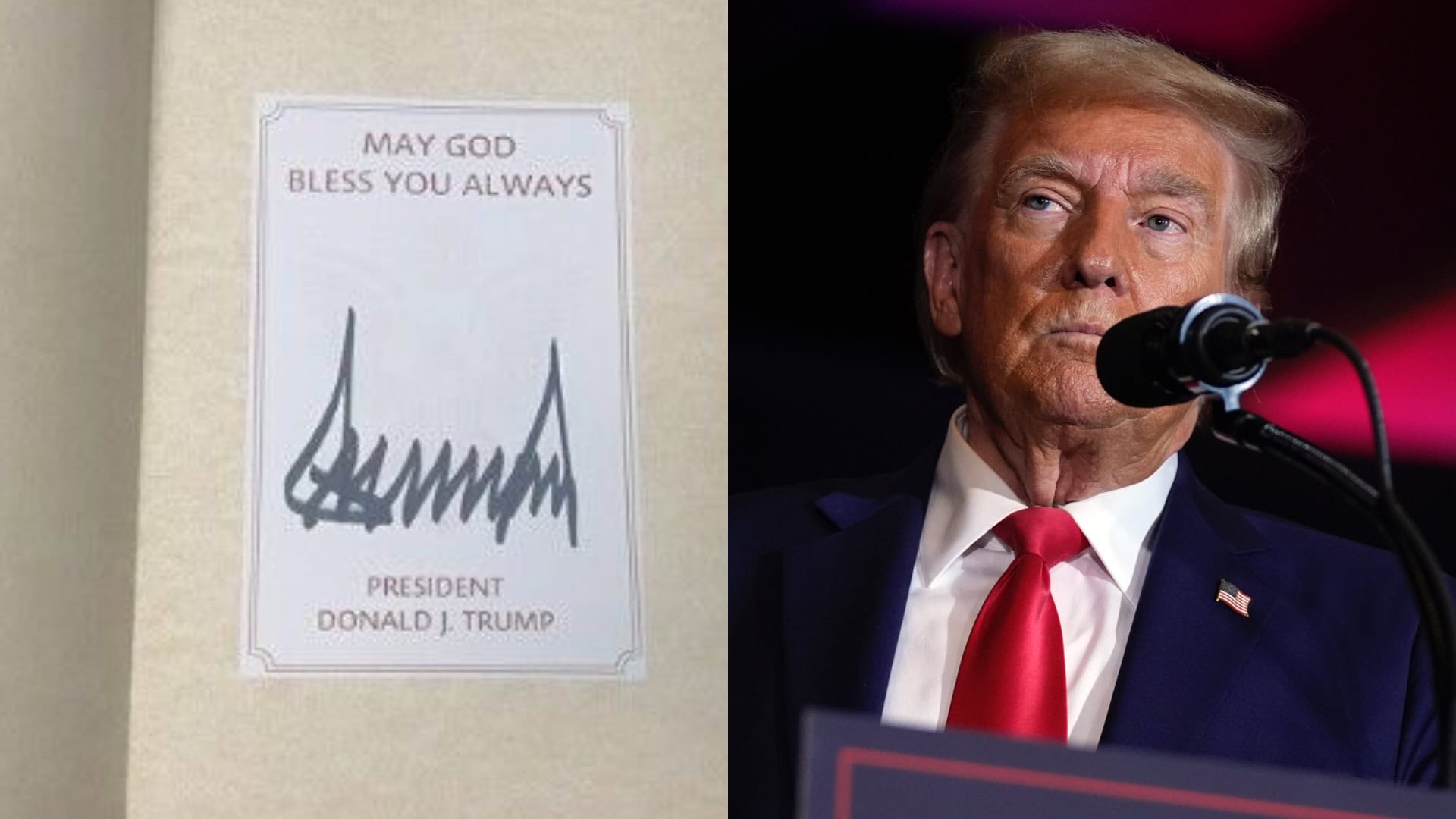 Trumpova biblia na predaj. Vyrába sa v Číne a spája s kontroverziami